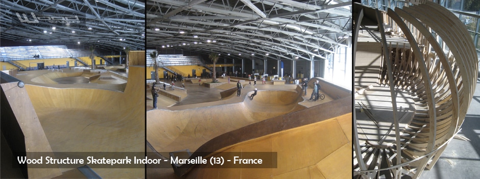 Rampe et Bowl de Skate - Wood Structure - Fabricant de Skatepark depuis 1990