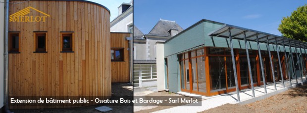 extension bois – batiment public – Sarl Merlot Richelieu extension bois - batiment public - Sarl Merlot Richelieu