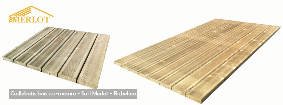Caillebotis bois sur-mesure - Sarl Merlot - Richelieu