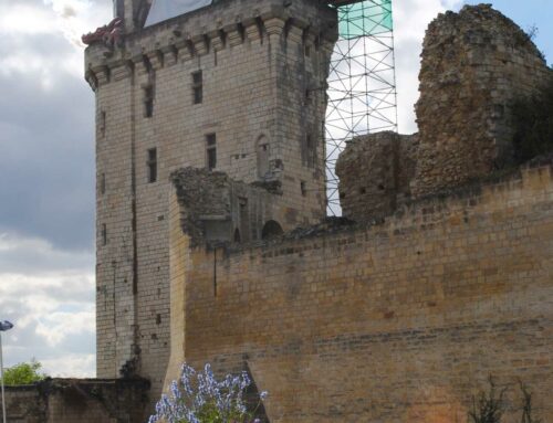 Restauration de la couverture ardoise de la Tour de L’horloge à Chinon (37)