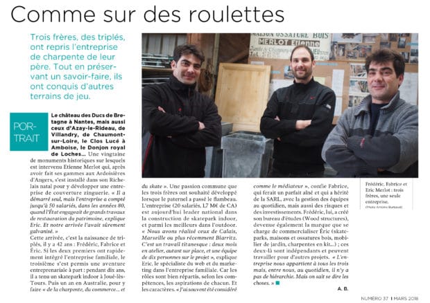 Article NR Cap Eco - Les entreprises familiales - Sarl Merlot Richelieu - 37 - Région Centre Touraine Val de Loire - Spécialiste des travaux en neuf et restauration - Charpente - Couverture - Zinguerie - Maison Bois - Extension habitat - Charpente ossature bois sur-mesure.