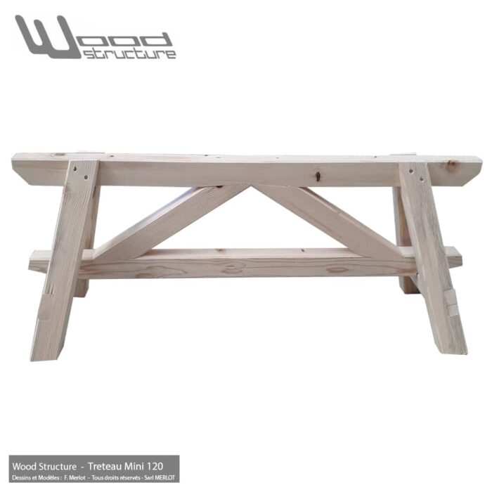 Tréteau Bois H45L120 – Image 3