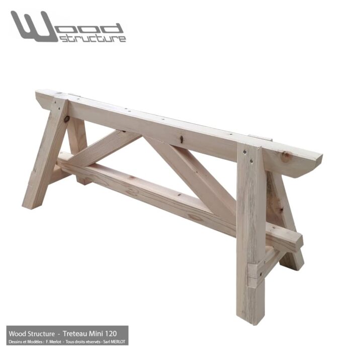 Tréteau Bois H45L120 – Image 2