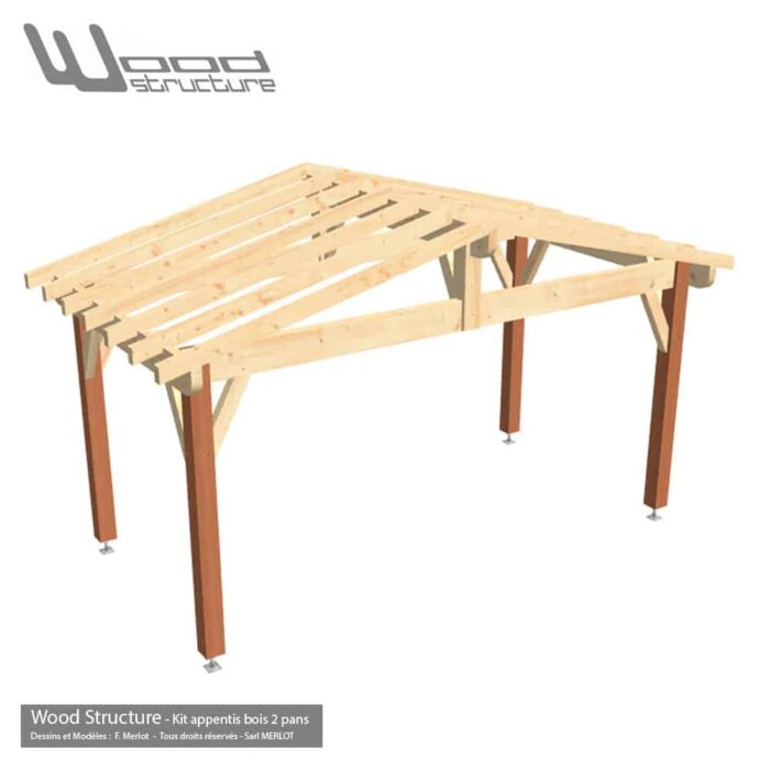 Appentis 2 Pans 4.3 x 2.1