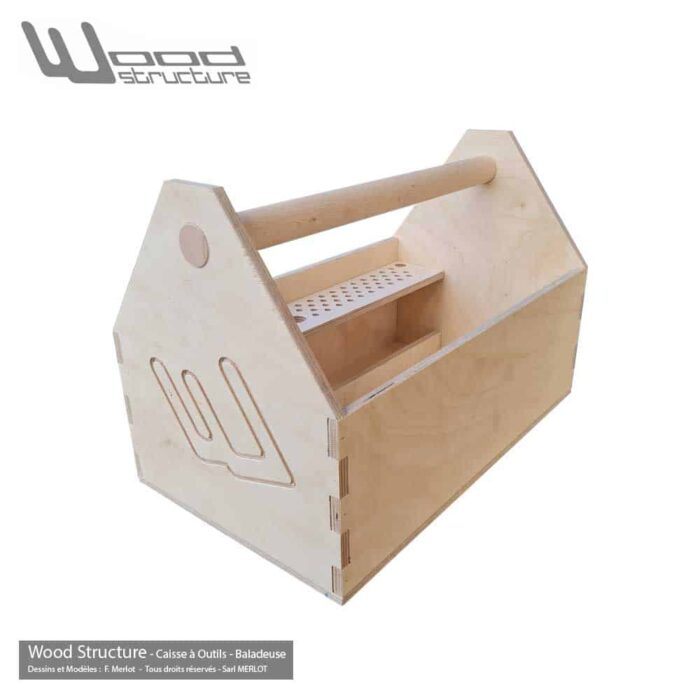 Caisse à outils - Baladeuse Charpentier Bois – Image 6