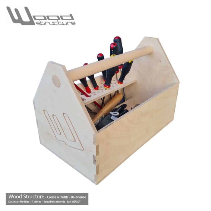 Caisse à outils - Baladeuse Charpentier Bois – Image 4
