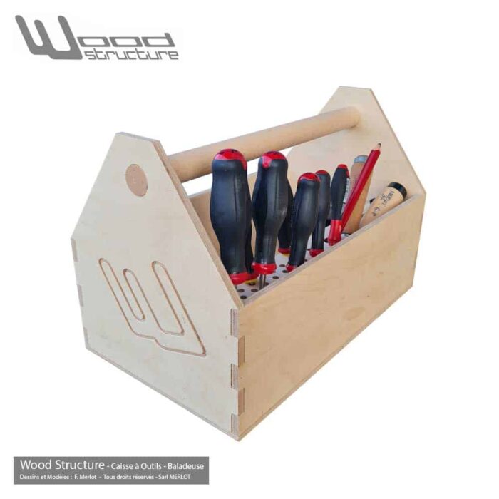 Caisse à outils - Baladeuse Charpentier Bois – Image 2