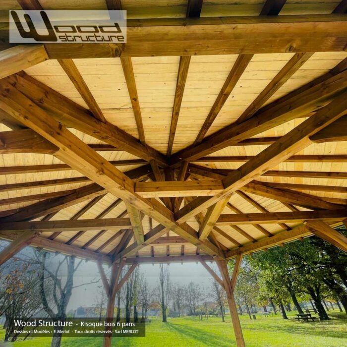 Kiosque Bois 6 Pans 6M – Image 6
