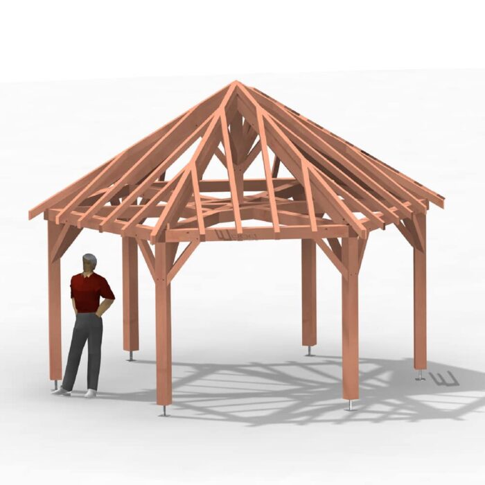 Kiosque Bois 6 Pans 5M – Image 6