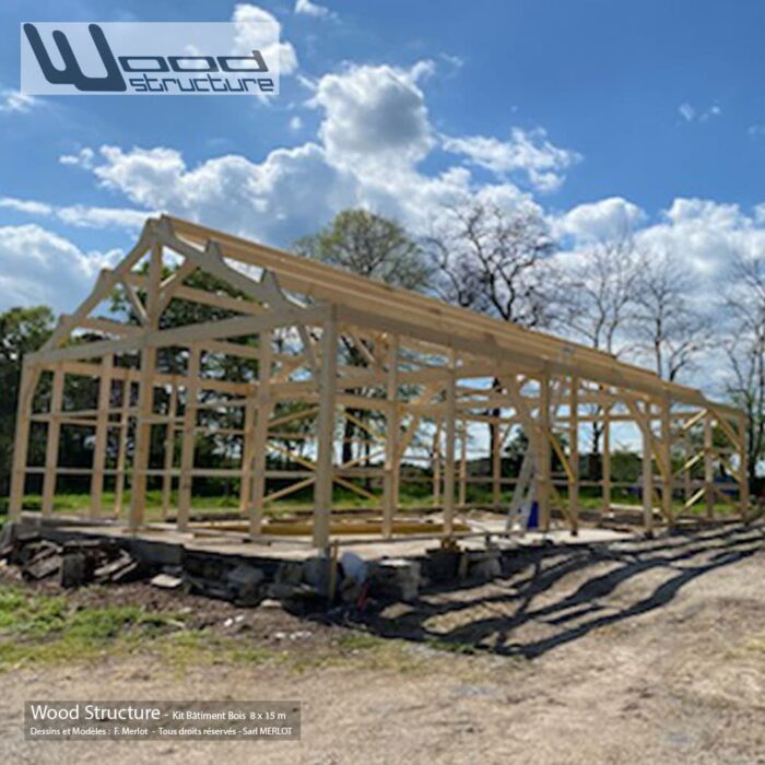 Bâtiment Bois 8 x 15 m – Image 6