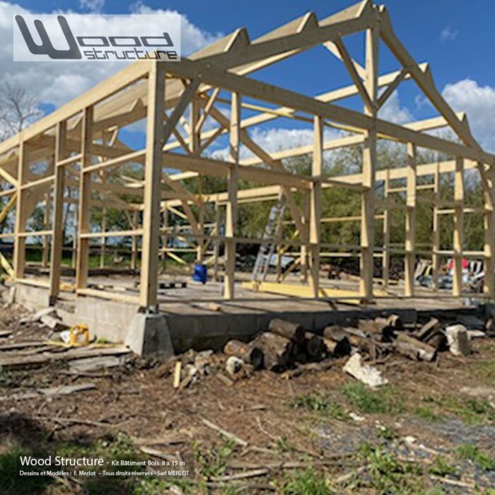 Bâtiment Bois 8 x 15 m – Image 7