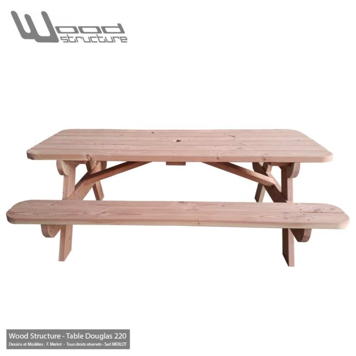 Table Pique-Nique L Douglas – Image 5