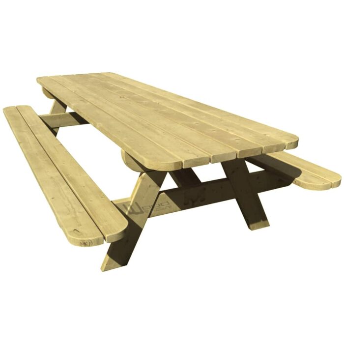 Table pique-nique XL Autoclave vert ou marron – Image 7