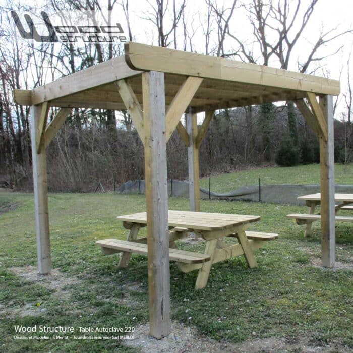 Table pique-nique L Autoclave Marron ou Vert – Image 6