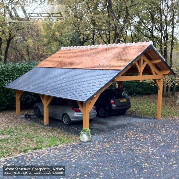 Abri carport 2 pans asymétriques 6x6 – Image 11