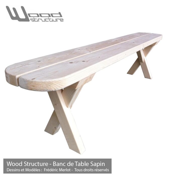 Banc de Table Sapin 200