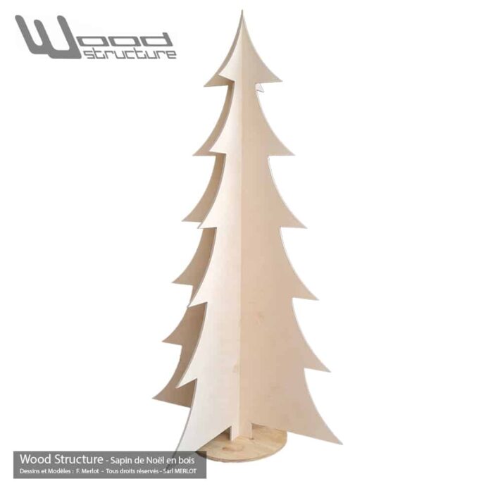 Sapin de Noël en bois - H210