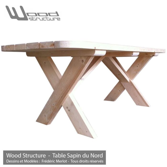 Table avec bancs Douglas – Image 4