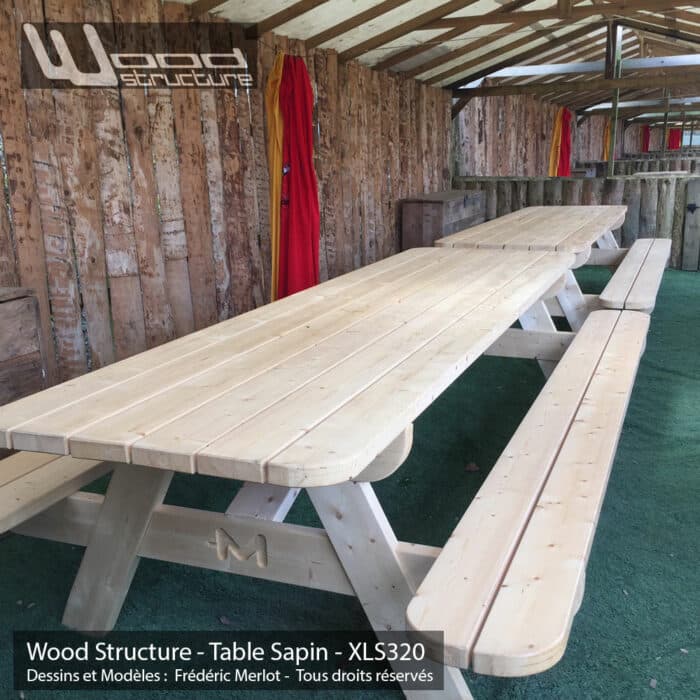 Table pique-nique XL Autoclave vert ou marron – Image 10