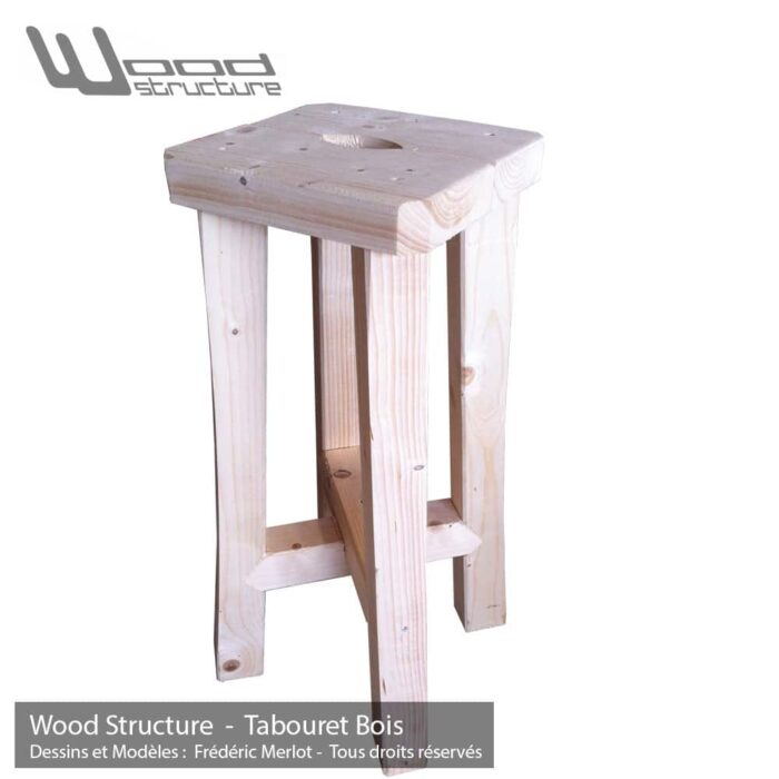 Tabouret Bois – Image 2