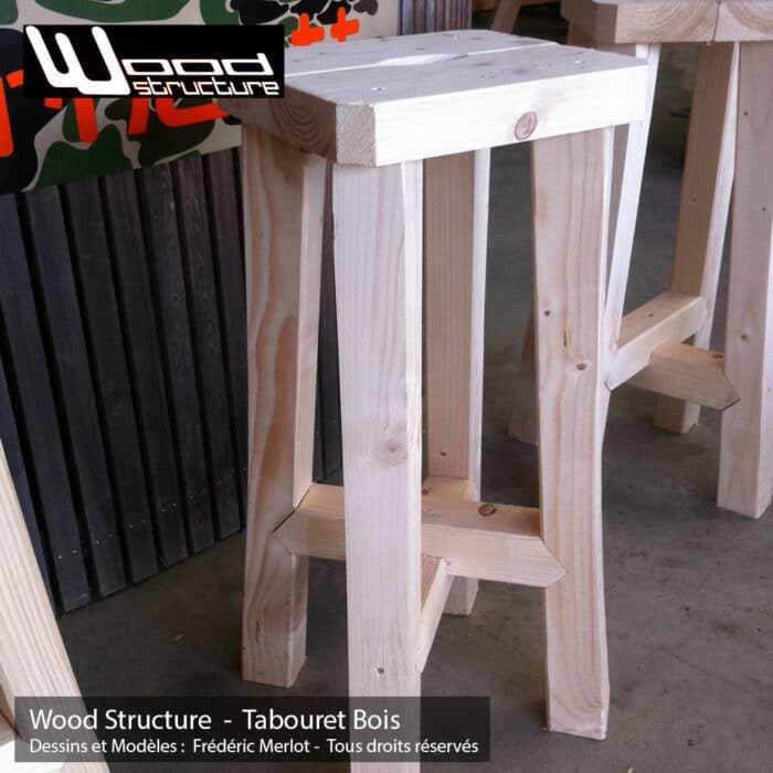Tabouret Bois – Image 3
