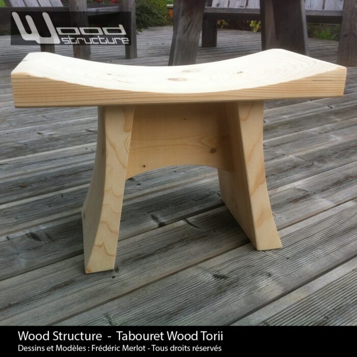 Tabouret Wood Torii – Image 4