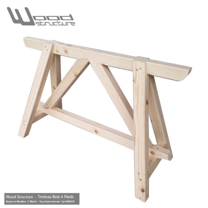 Tréteau Bois 4 Pieds