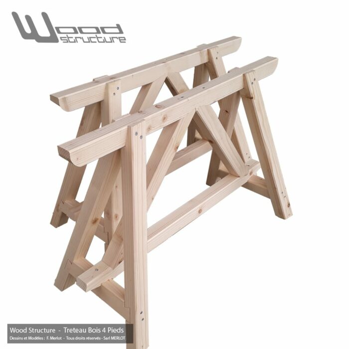 Tréteau Bois 4 Pieds – Image 3
